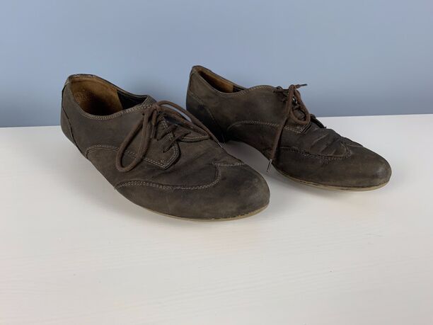 Elegante Schnürschuhe, Braun, Größe 38, Gebraucht (Bild 2)