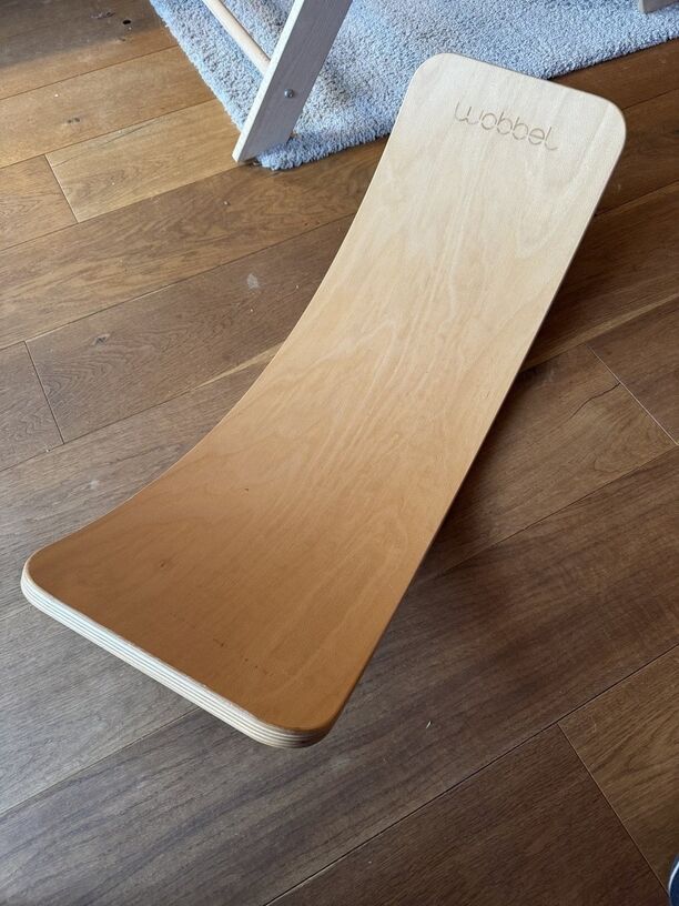 Wobbel Balance Board Original, Grün, Holz, für Kinder und Erwachsene, Top Zustand (Bild 4)