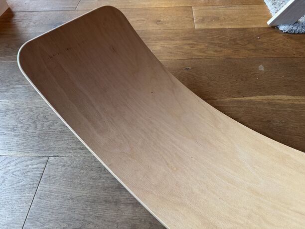 Wobbel Balance Board Original, Grün, Holz, für Kinder und Erwachsene, Top Zustand (Bild 2)