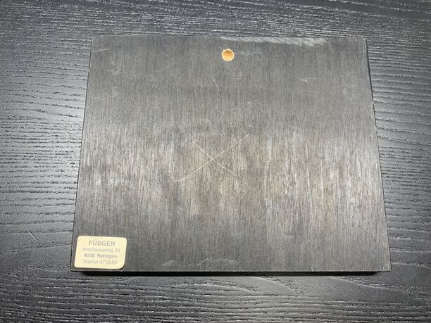 Füsgen Bild 'Neu und Alt Ratingen', schwarz, 22x18cm, guter Zustand (Bild 4)