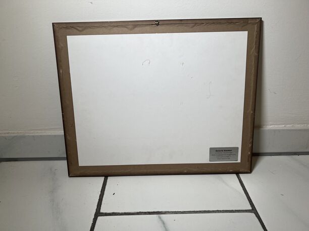 Wandbild Zeichnung Ratingen Lintorf, 42x34cm, Holzrahmen, neuwertig (Bild 6)