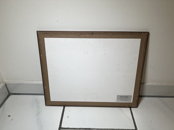 Wandbild Zeichnung Ratingen Lintorf, 42x34cm, Holzrahmen, neuwertig (Bild 4)