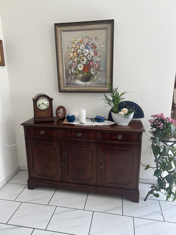 Blumenbild in Öl von Katharina Schöttler mit Rahmen, ca. 66x78cm, neuwertig (Bild 2)