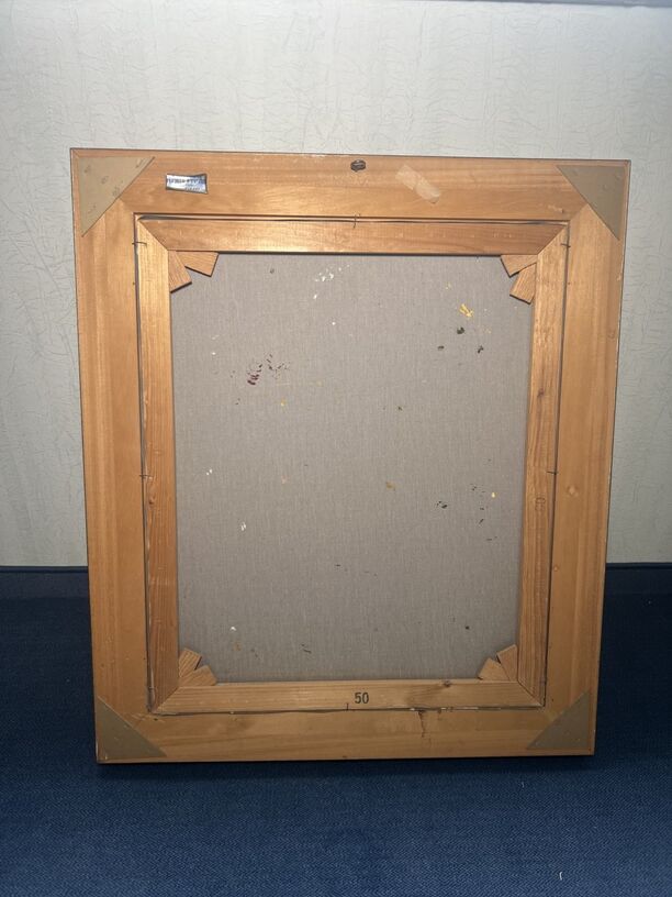 Blumenbild in Öl von Katharina Schöttler mit Rahmen, ca. 66x78cm, neuwertig (Bild 3)
