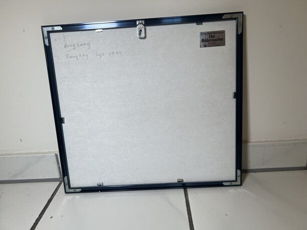 Bild aus Bangkok, gerahmt, ca. 37x40cm, September 1994, neuwertig (Bild 2)