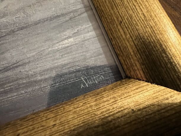 2 Bilder im Holzrahmen, ca. 21x33cm, braun-gold, neuwertig (Bild 3)