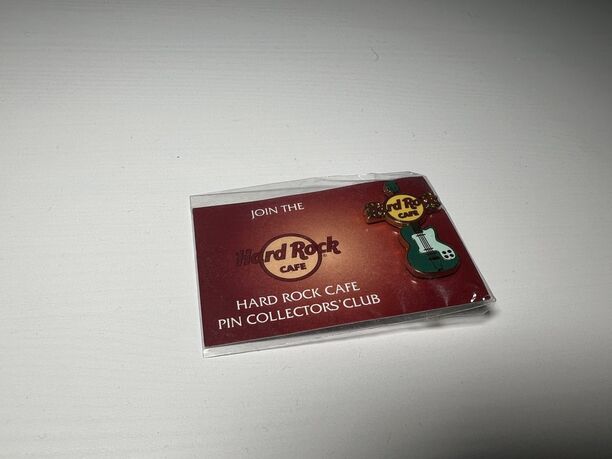 Hard Rock Cafe Pin Anstecknadel Gitarre Grün Sammleredition RAR (Bild 2)