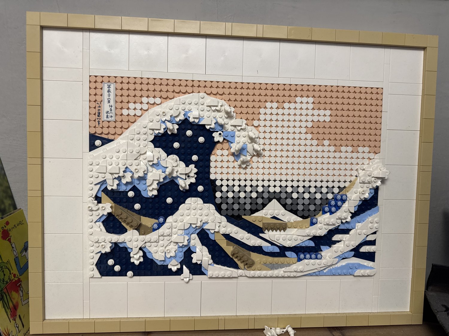 LEGO Art Set 'Die große Welle' Hokusai-Motiv, mehrfarbig, gerahmt, neuwertig LEGO Art Set 'Die große Welle' Hokusai-Motiv, mehrfarbig, gerahmt, neuwertig