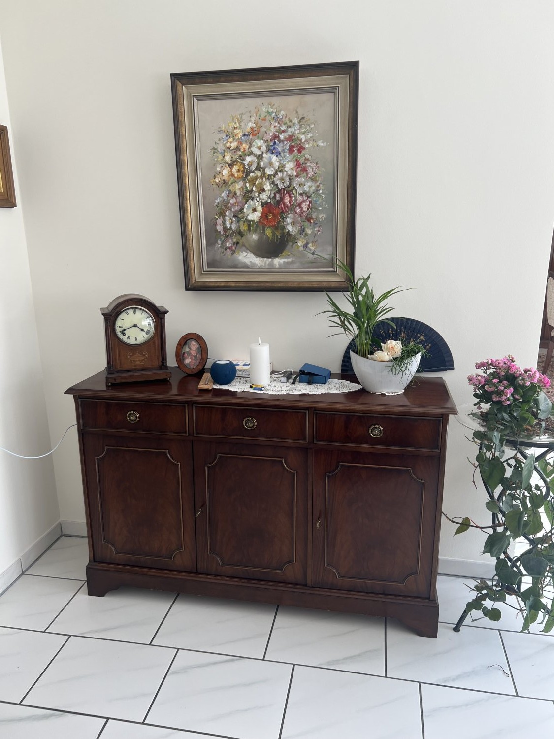 Blumenbild in Öl von Katharina Schöttler mit Rahmen, ca. 66x78cm, neuwertig Blumenbild in Öl von Katharina Schöttler mit Rahmen, ca. 66x78cm, neuwertig