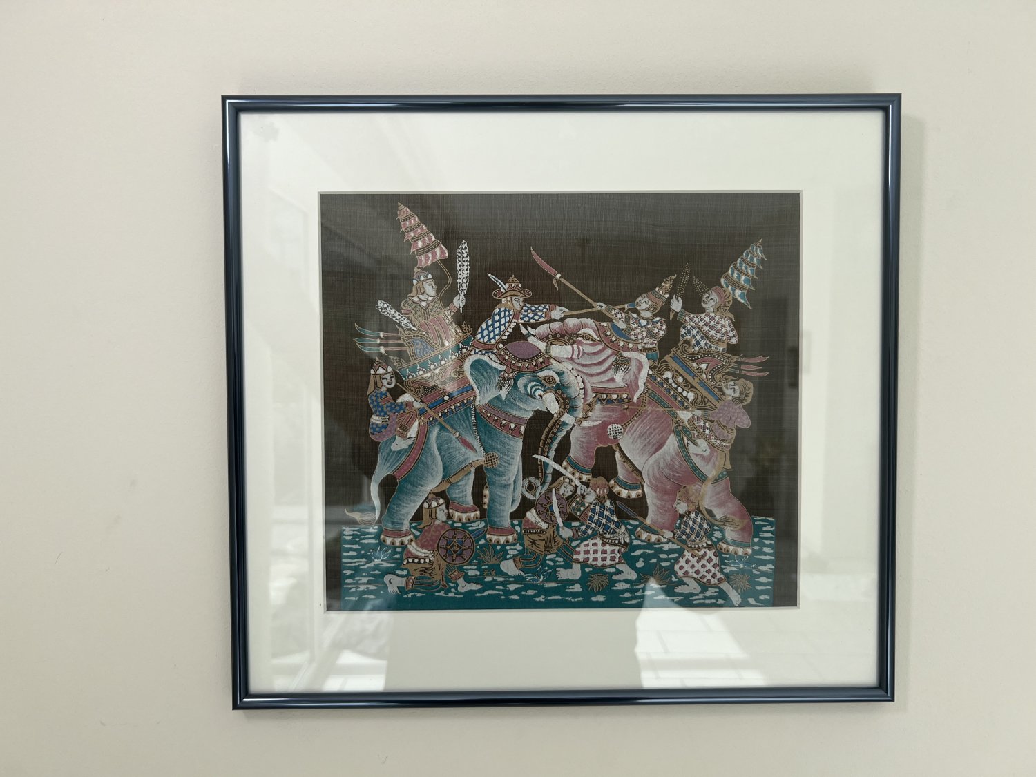 Bild aus Bangkok, gerahmt, ca. 37x40cm, September 1994, neuwertig Bild aus Bangkok, gerahmt, ca. 37x40cm, September 1994, neuwertig