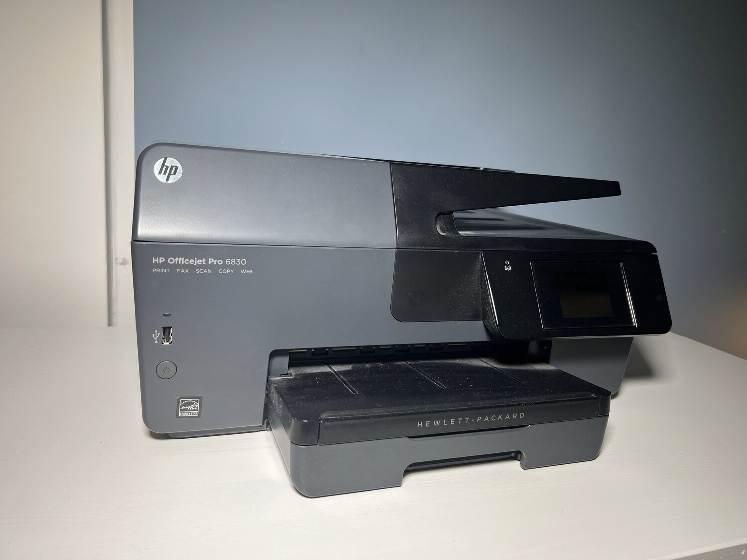 HP OfficeJet Pro 6830 All-In-One Drucker, Schwarz, mit Tintenpatronen, leicht gebraucht HP OfficeJet Pro 6830 All-In-One Drucker, Schwarz, mit Tintenpatronen, leicht gebraucht